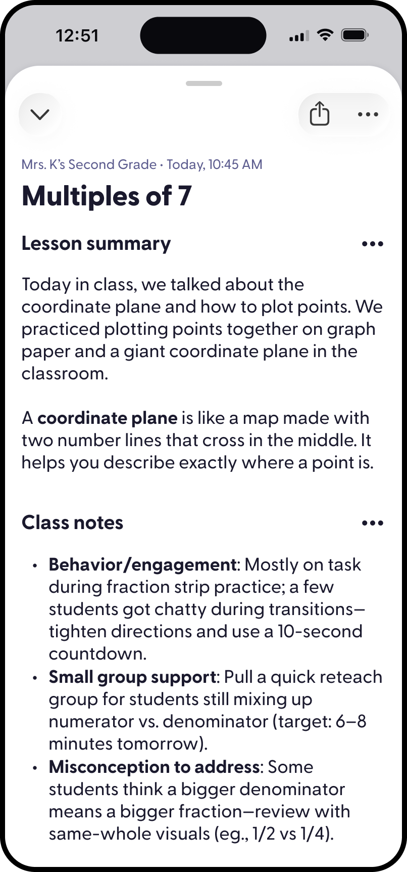 Sidekick class notes recap phone screen
