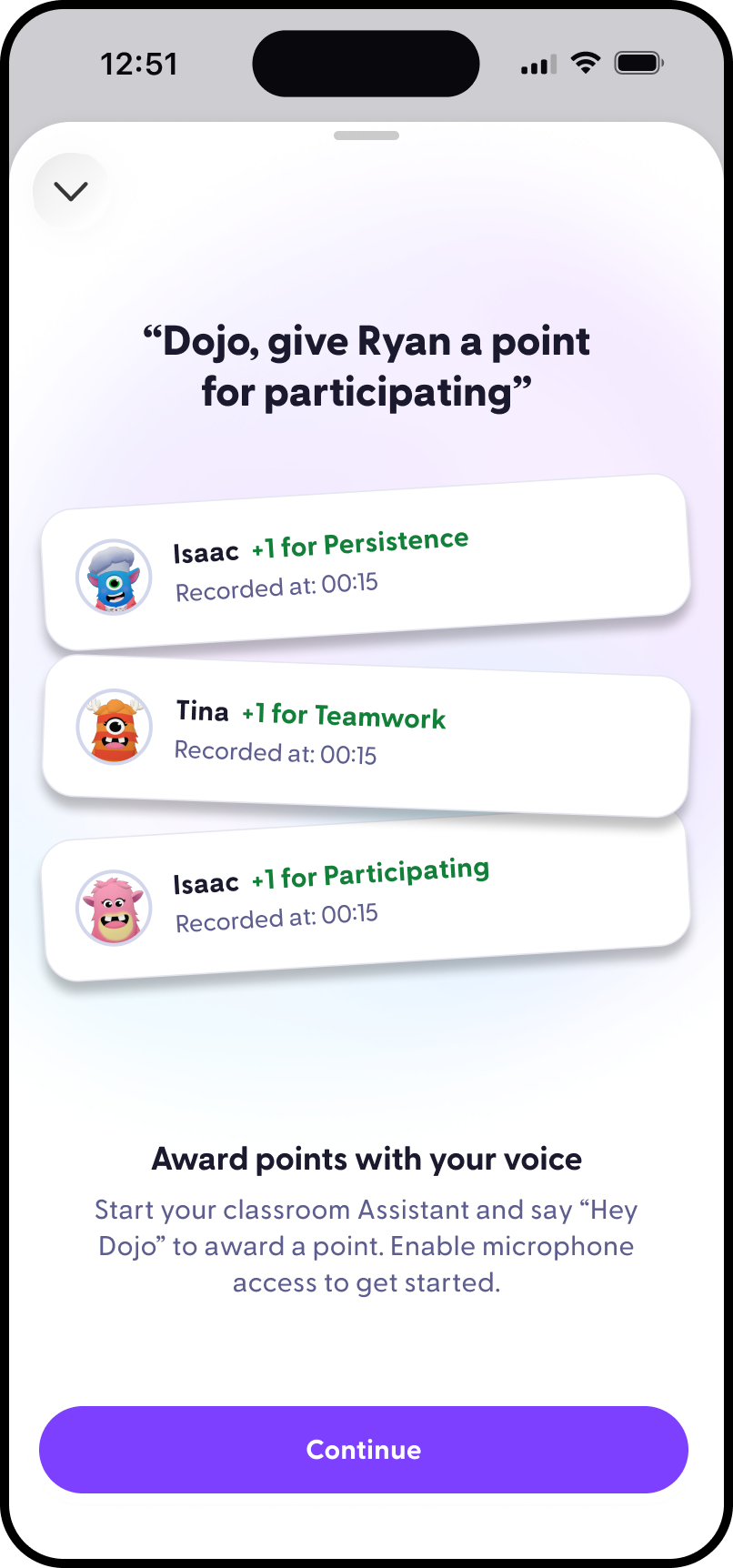 Sidekick live onboarding phone screen